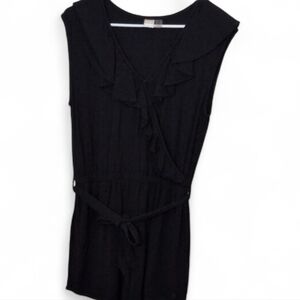 Roxy Black Sleeveless Romper